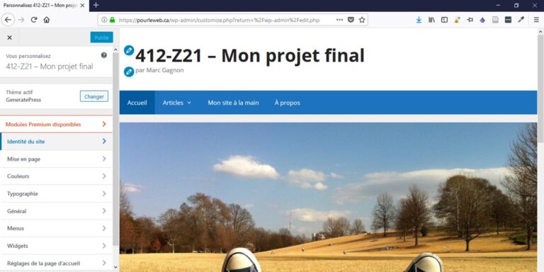 Personnaliser votre site WordPress
